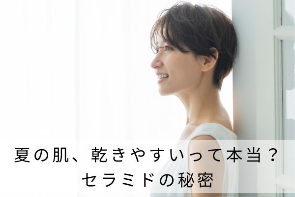 夏の肌、乾きやすいって本当？―セラミドの秘密
