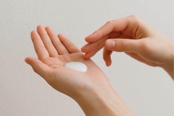 クレンジングミルクのテクスチャー