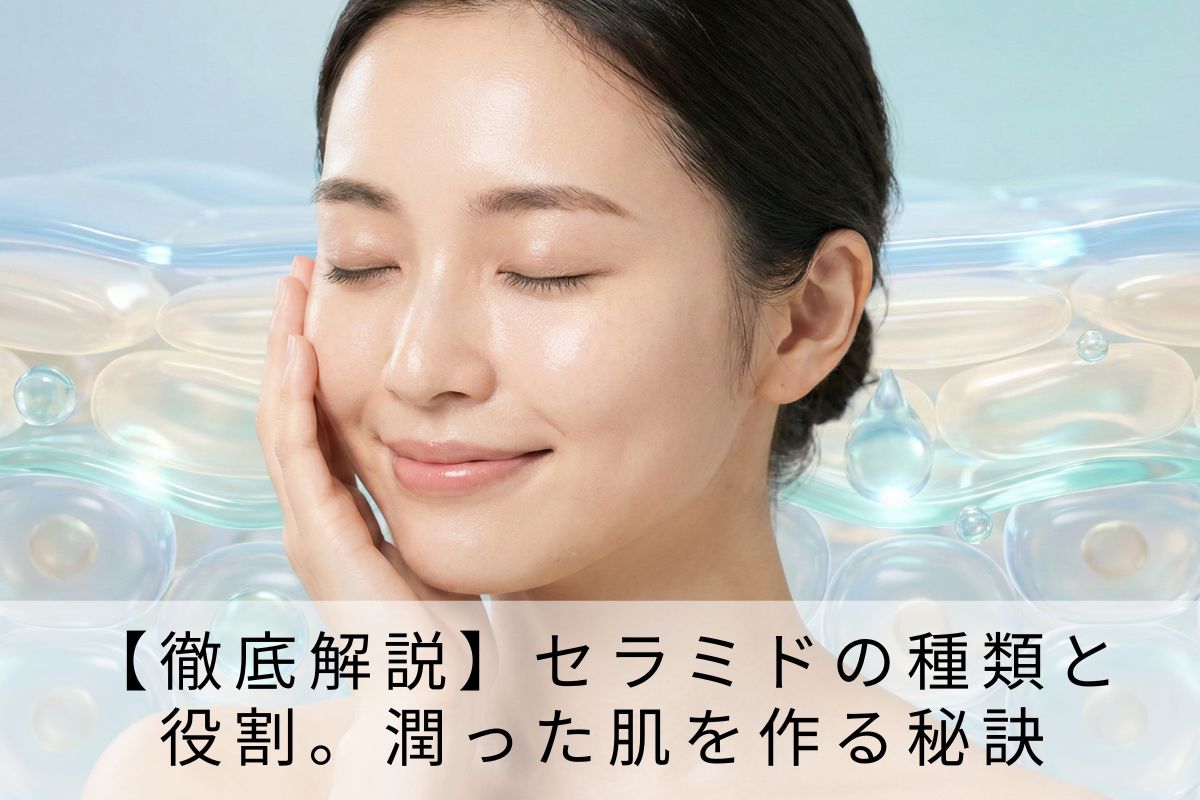 【徹底解説】セラミドの種類と役割。潤った肌を作る秘訣