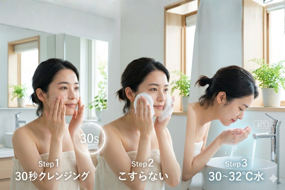 朝クレンジング・W洗顔の「3大鉄則」