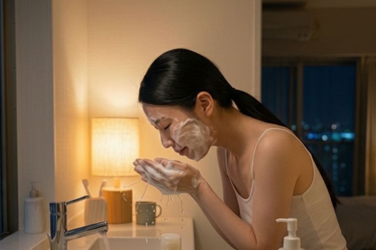 潤いを逃さない「30〜32度のぬるま水」と、生せっけんの優れた泡切れ