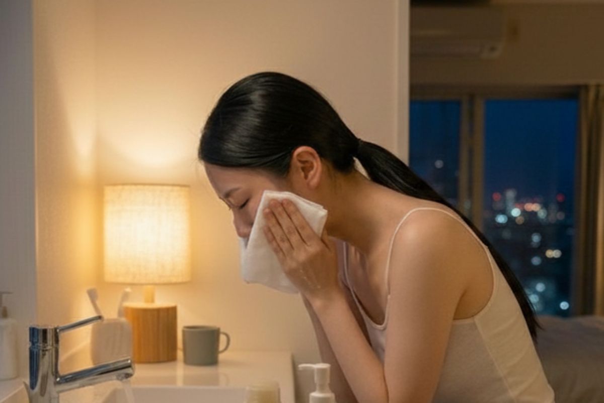 仕上げは「使い捨てフェイスタオル」で究極の摩擦レス&清潔ケア