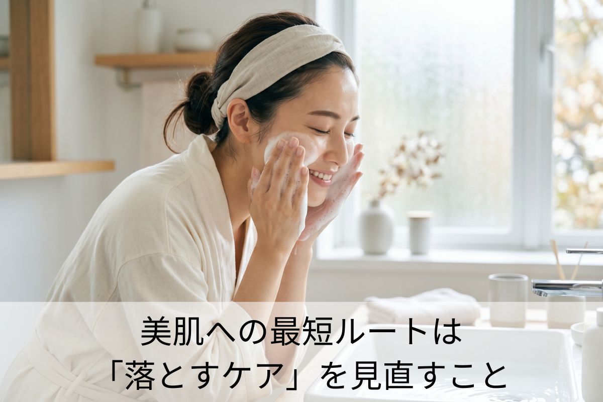 美肌への最短ルートは「落とすケア」を見直すこと