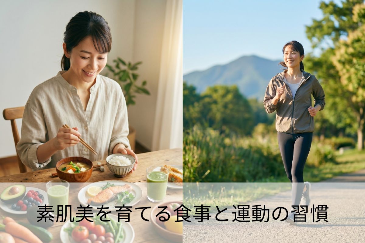 素肌美を育てる食事と運動の習慣