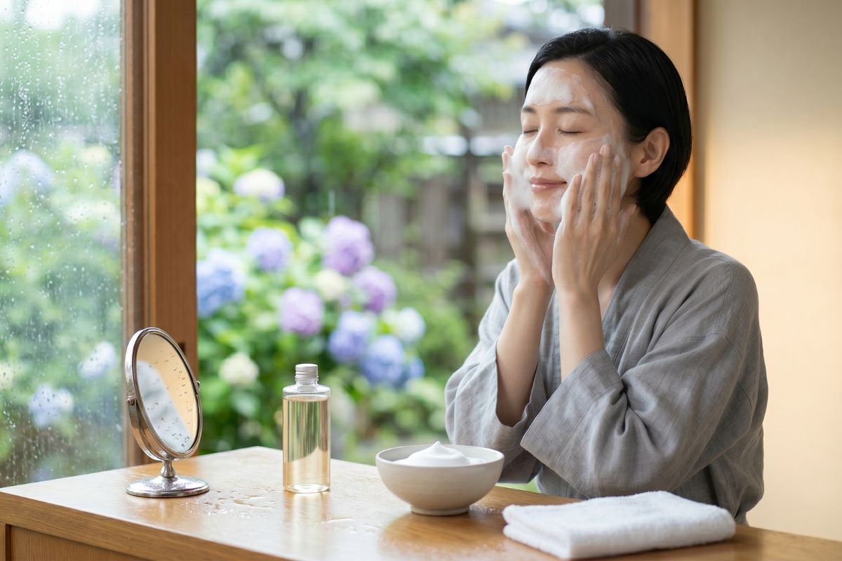 雨の日の洗顔を、肌と心を明るくする贅沢な時間へ