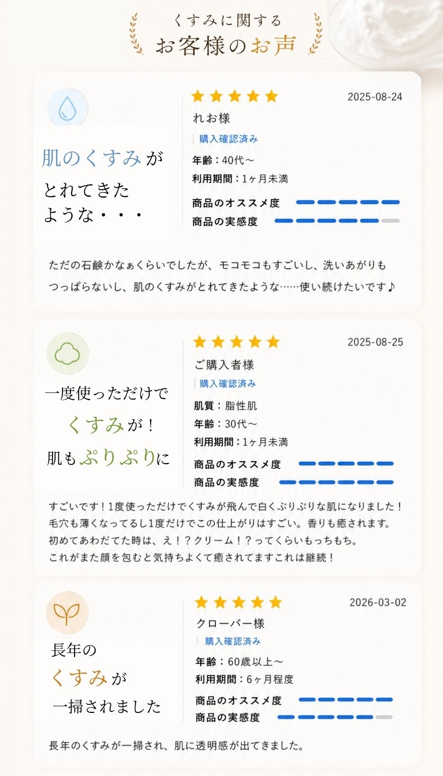 くすみの声